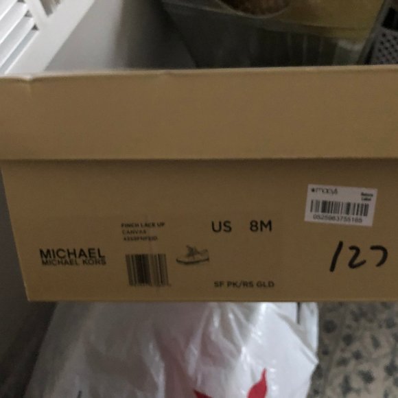 NWT Michael Kors Finch Lace Up Canvas Sneakers - Picture 9 of 10